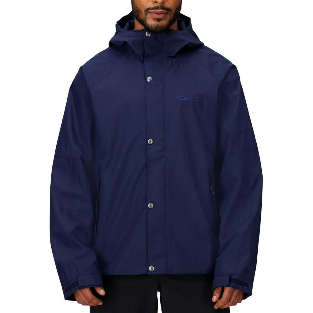 imageMARMOT Mens Cascade Durable amp Waterproof Rain JacketArctic Navy