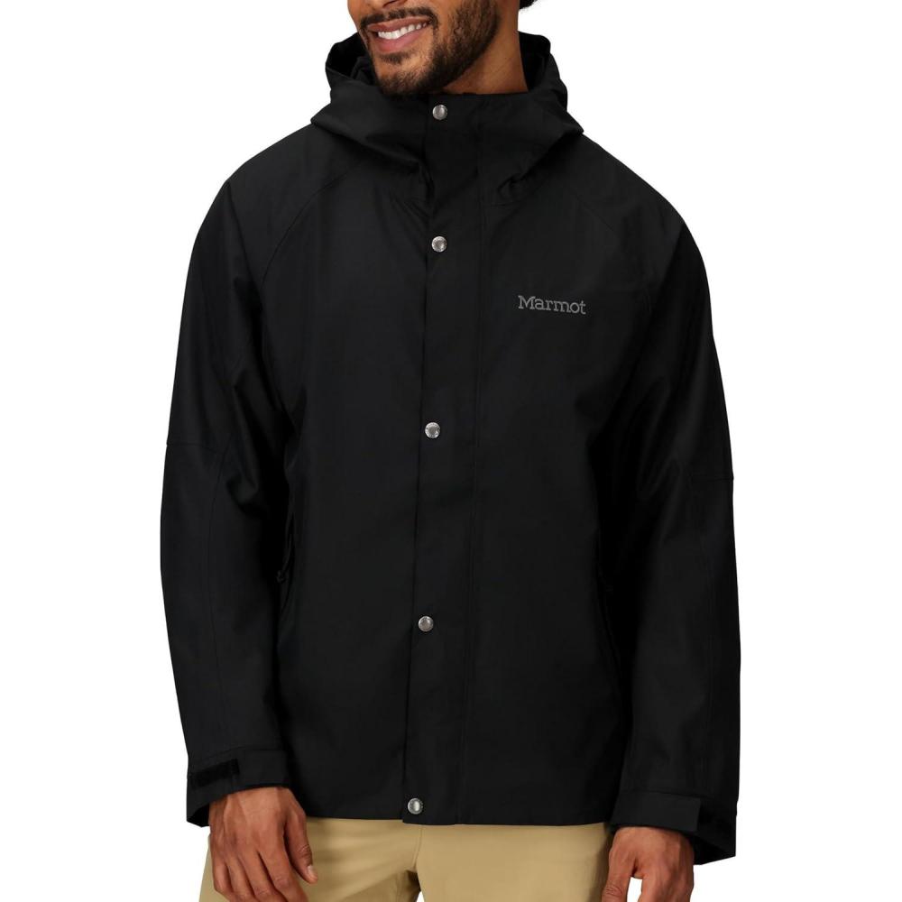 imageMARMOT Mens Cascade Durable amp Waterproof Rain JacketBlack