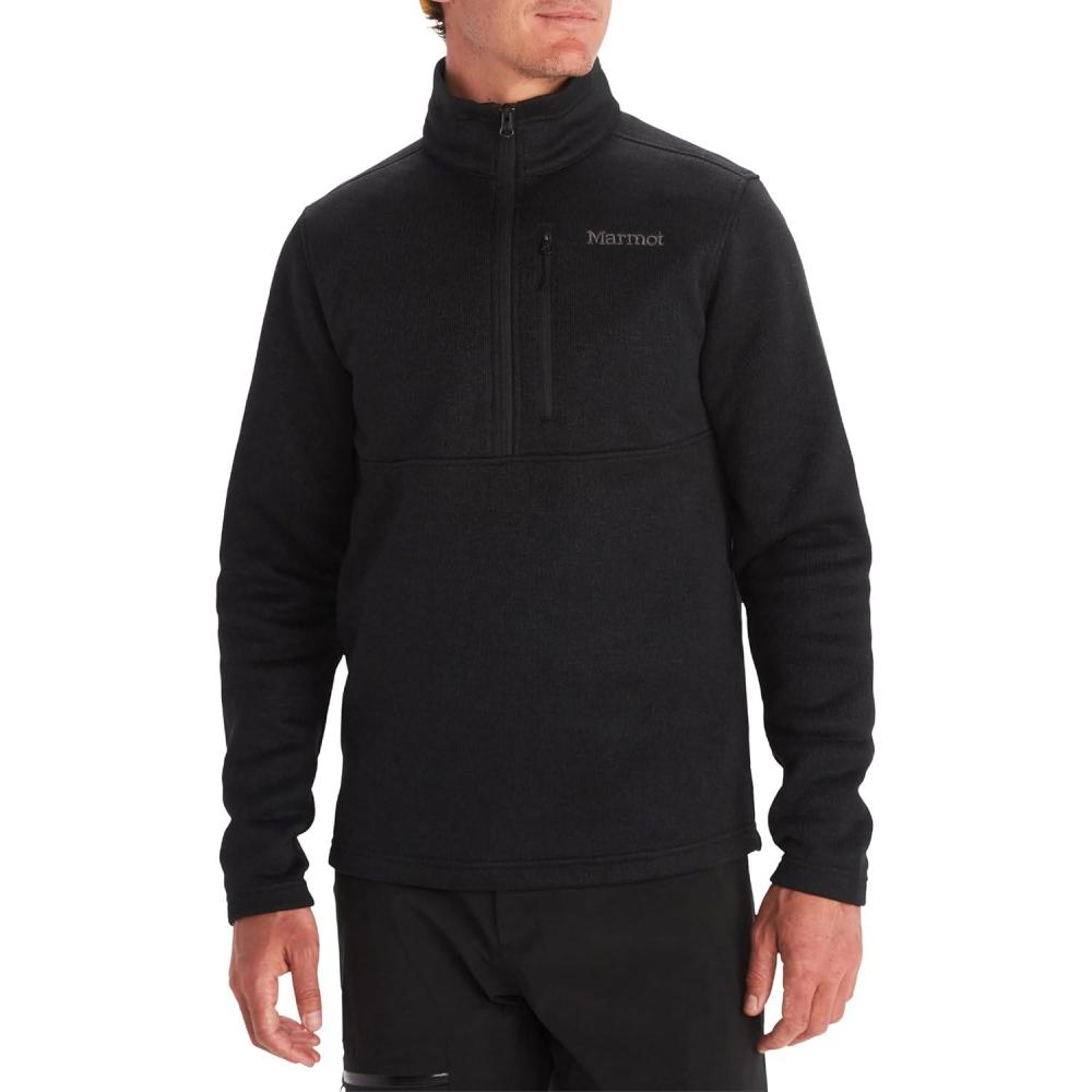 imageMARMOT Mens Drop Line 12 Zip Fleece JacketBlack 001