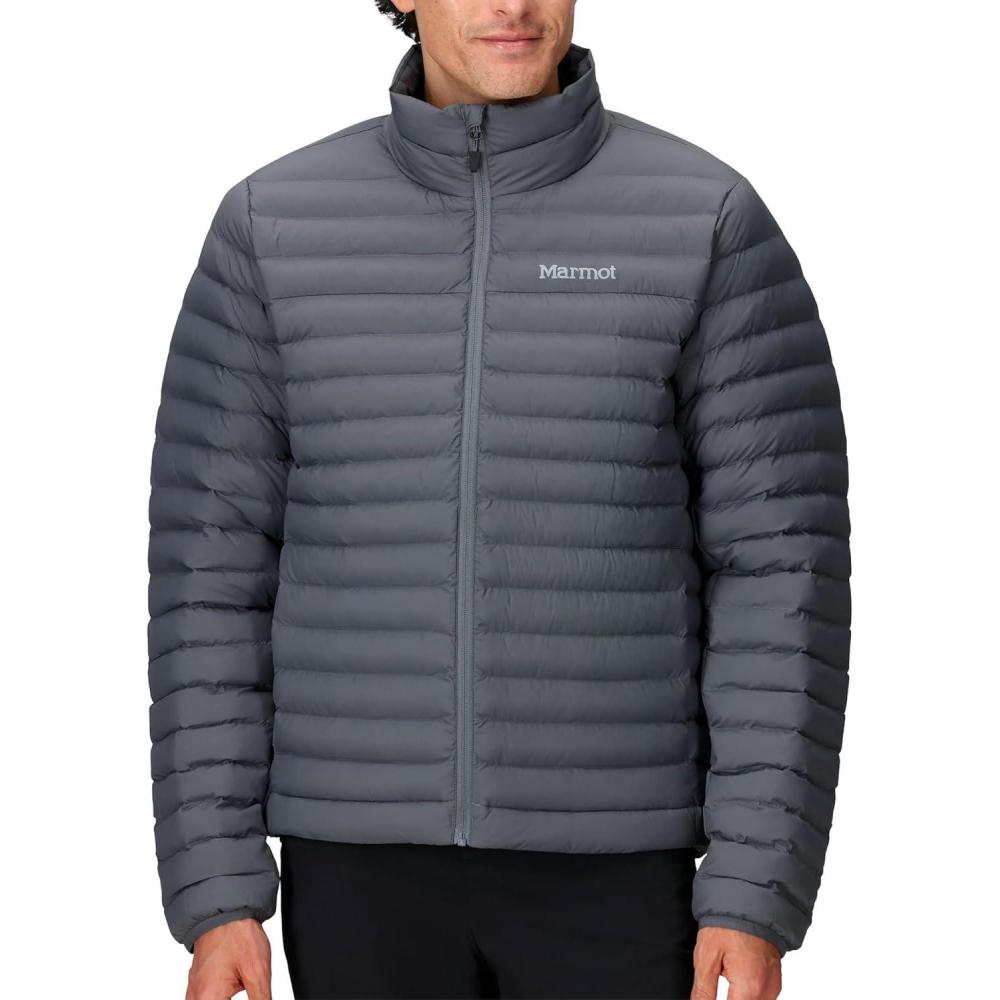 imageMARMOT Mens Echo Featherless Jacket  Lightweight DownAlternative PufferSteel Onyx  Latest Collection
