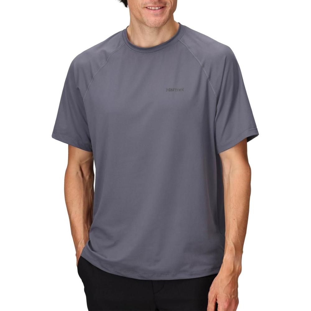 imageMARMOT Mens Windridge MoistureWicking EcoFriendly Breathable UPF Short Sleeve ShirtSteel Onyx
