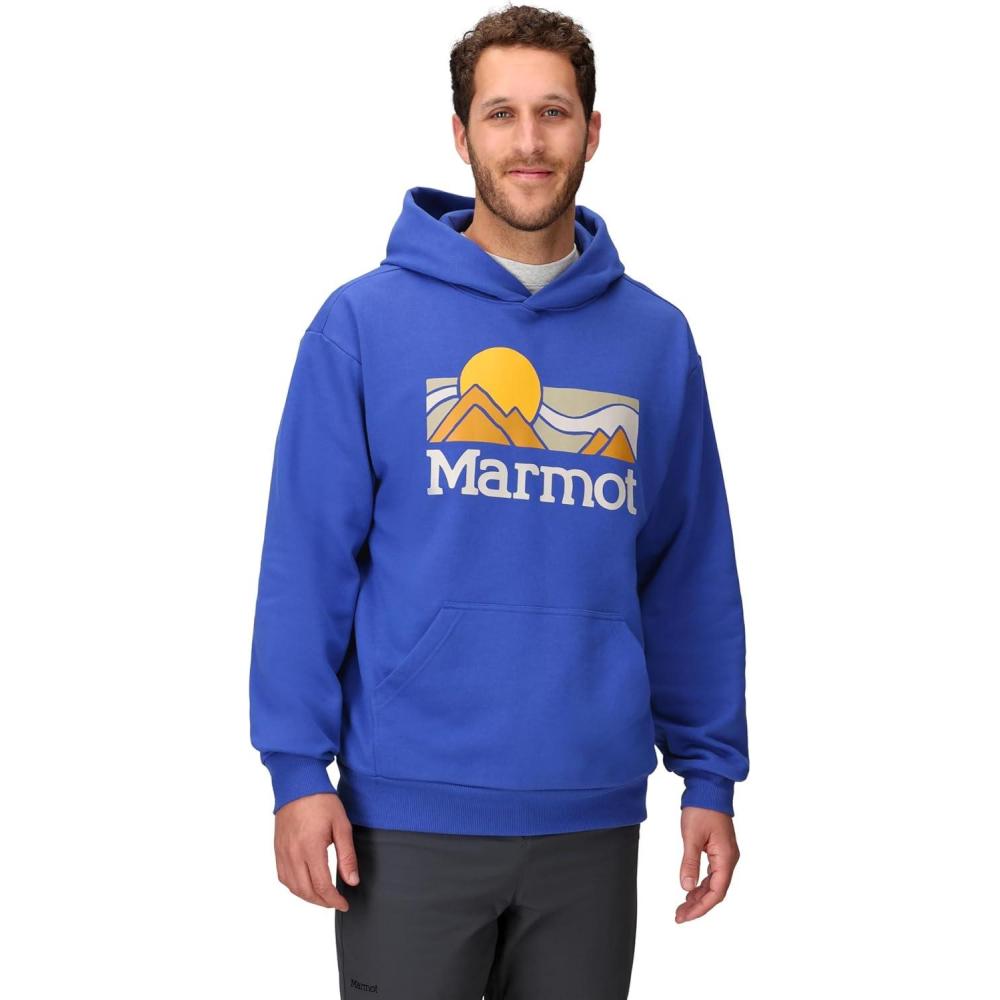 imageMARMOT mens Coastal Logo HoodyOxide Blue