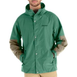 MARMOT Men’s Cascade Durable & Waterproof Rain Jacket(Clover/Vetiver)
