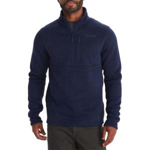 MARMOT Men’s Drop Line 1/2 Zip Fleece Jacket(Arctic Navy 2975)