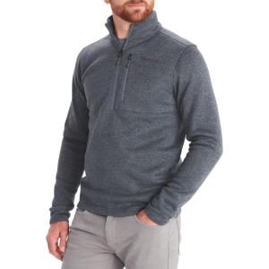 MARMOT Men’s Drop Line 1/2 Zip Fleece Jacket(Steel Onyx 1515)