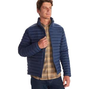 MARMOT Men’s Echo Featherless Jacket – Lightweight Down-Alternative Puffer(Blue)