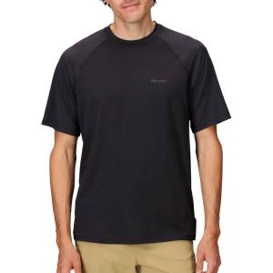 MARMOT Men’s Windridge Moisture-Wicking, Eco-Friendly, Breathable, UPF Short Sleeve Shirt(Black)