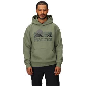 MARMOT mens Coastal Logo Hoody(Olive Grove)