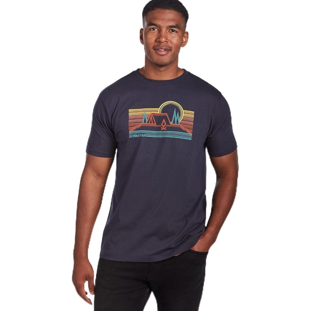 imageMarmot Mens Marmot Logo TShirtsBivouac Pacific