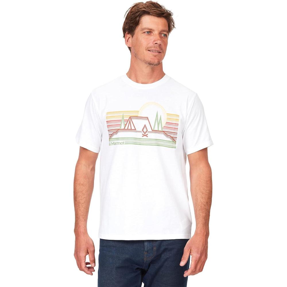 imageMarmot Mens Marmot Logo TShirtsBivouac White