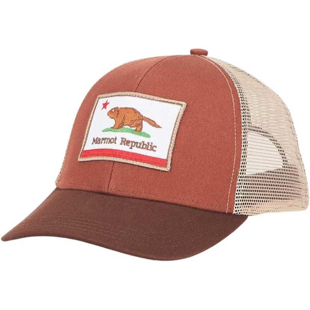 imageMarmot UnisexAdult Retro Trucker HatPicanteWhiskey Brown