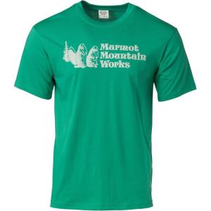 MARMOT Men’s MMW Short-Sleeve Tee – Screen Printed Graphic on Soft, Breathable, Eco-Friendly Cotton/Poly Blend(Clover)