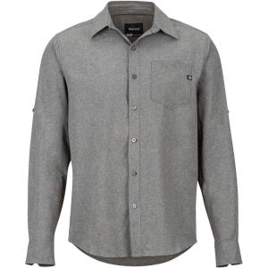 Marmot Men’s Aerobora Long Sleeve Button-Down Shirt – Lightweight, Packable, Quick-Drying UPF Protection(Cinder)