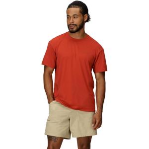 Marmot Mens Air Exchange UPF 50 Short Sleeve Crew Neck Shirt(Sumac)