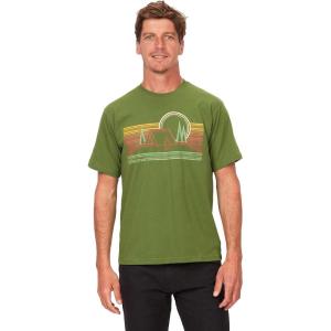 Marmot Mens Marmot Logo T-Shirts(Bivouac Foliage)