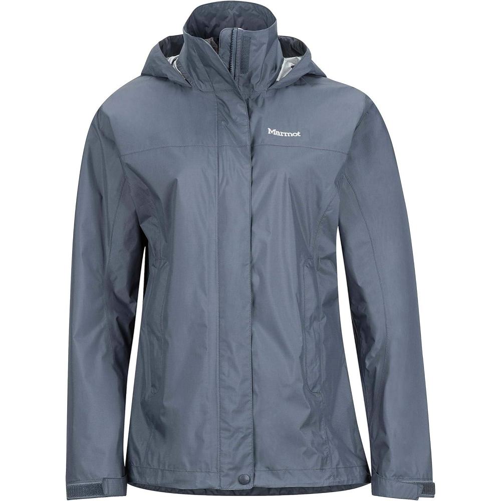 imageMARMOT Womens PreCip Rain Jacket  Lightweight WaterproofSteel Onyx