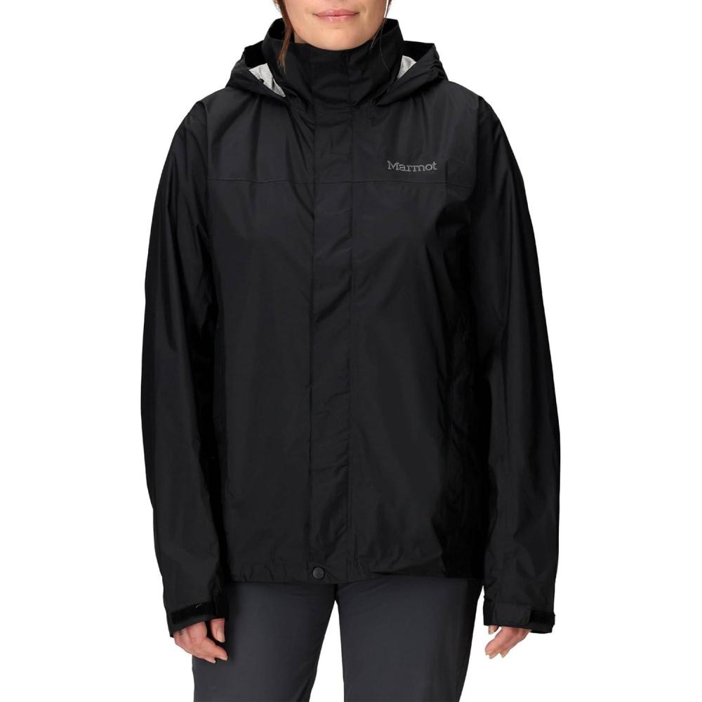 imageMarmot womens Womens Precip Eco Waterproof Rain JacketBlack  Latest Collection