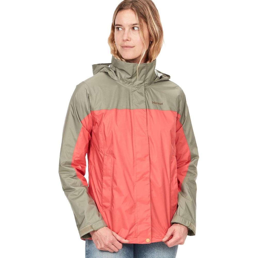 imageMarmot womens Womens Precip Eco Waterproof Rain JacketGrapefruitVetiver