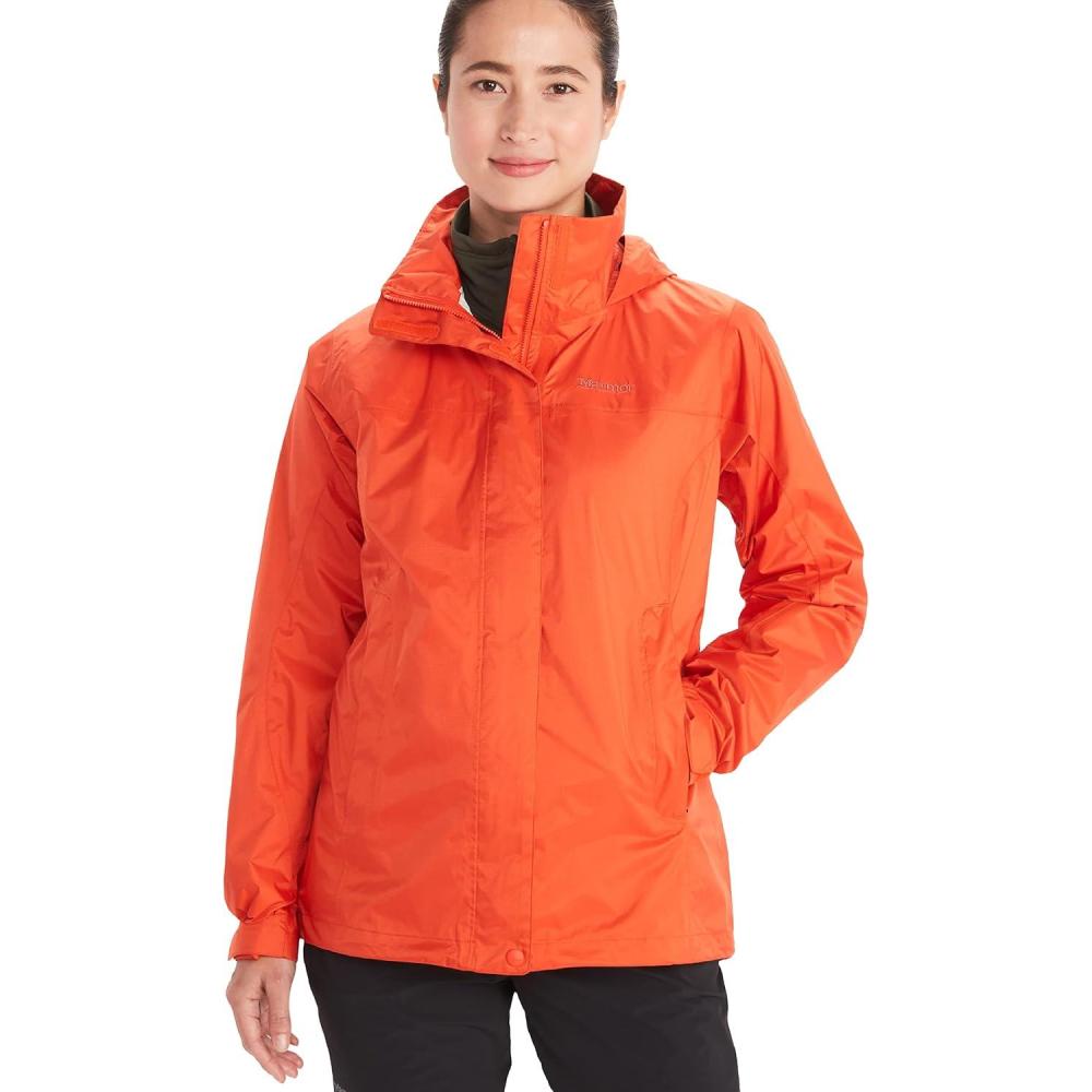 imageMarmot womens Womens Precip Eco Waterproof Rain JacketRed Sun