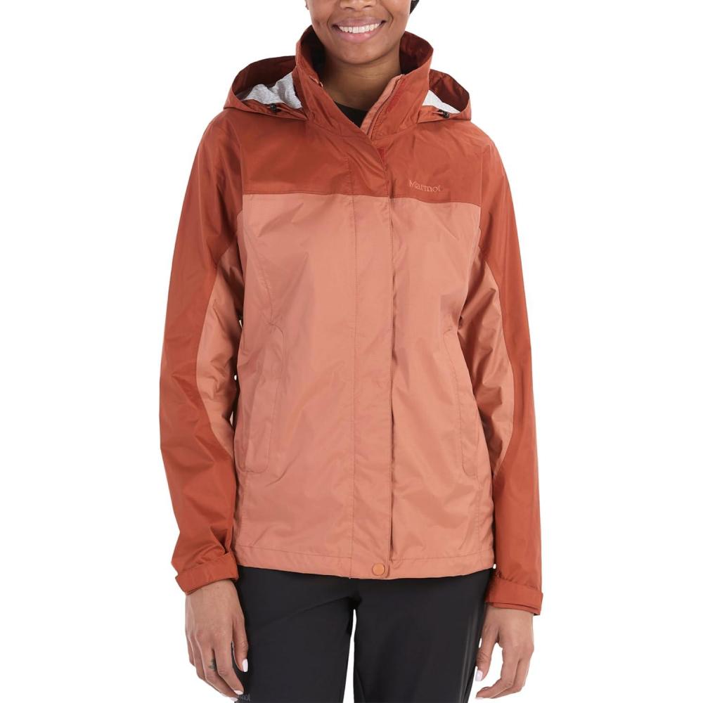 imageMarmot womens Womens Precip Eco Waterproof Rain JacketSunburnAuburn  Latest Collection