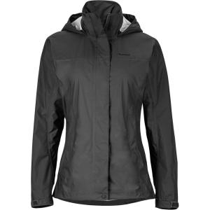 Marmot womens Women’s Precip Eco Waterproof Rain Jacket(Jet Black)