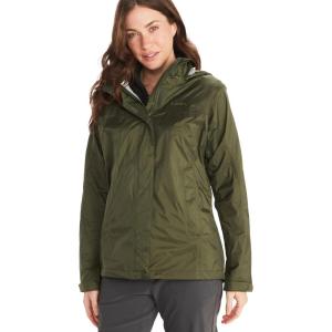 Marmot womens Women’s Precip Eco Waterproof Rain Jacket(Nori)