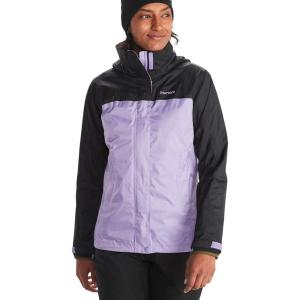 Marmot womens Women’s Precip Eco Waterproof Rain Jacket(Paisley Purple/Black)
