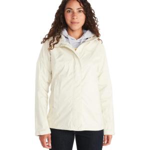 Marmot womens Women’s Precip Eco Waterproof Rain Jacket(Papyrus)