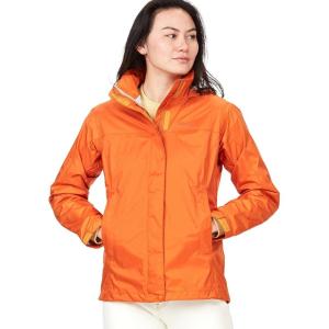 Marmot womens Women’s Precip Eco Waterproof Rain Jacket(Tangelo)