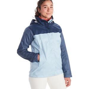 Marmot womens Women’s Precip Eco Waterproof Rain Jacket(Tide Blue/Arctic Navy/Storm)