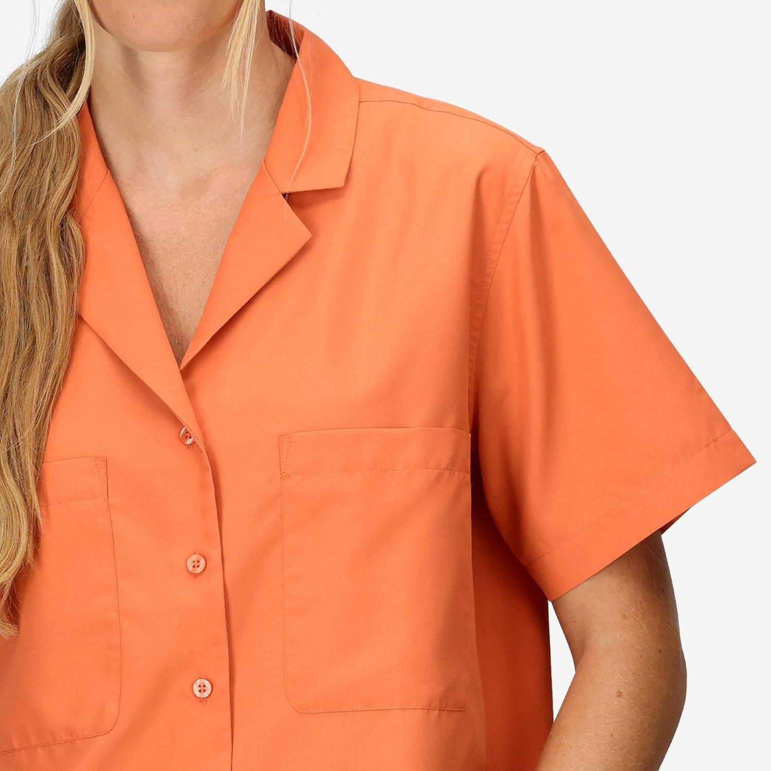 imageMARMOT Womens AirExchange UPF 40 Short Sleeve Camp Shirt Lightweight Breathable QuickDry Pomelo XSmall