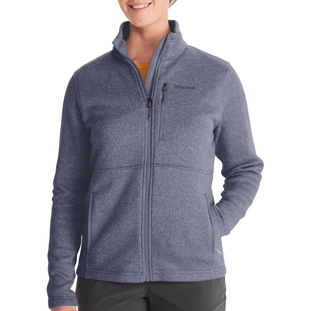 imageARMOT Womens Drop Line Jacket  Casual Fleece for Camping amp BackpackingSteel Onyx