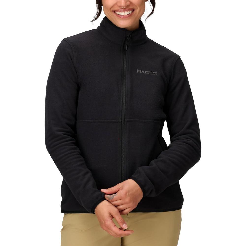imageMARMOT Womens Rocklin Full Zip Fleece JacketBlack