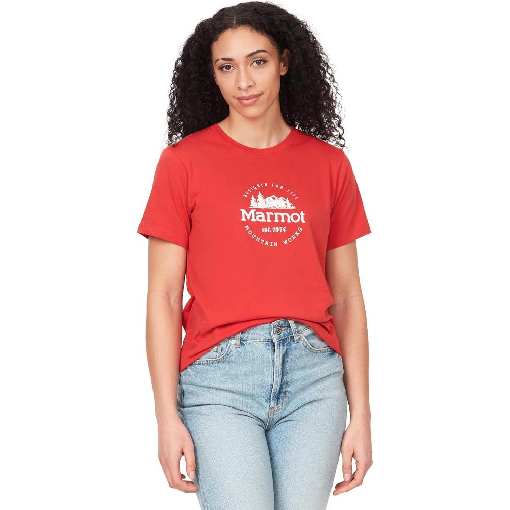 imageMarmot Womens Logo TShirts  Printed Graphic on Cotton TeeCulebra Cairo