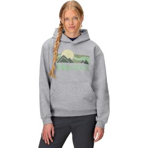 MARMOT Women’s Coastal Logo Hoody(Grey Heather)