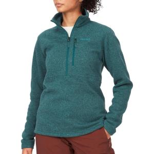 MARMOT Women’s Drop Line 1/2 Zip Pullover Jacket – Lightweight, Breathable 100-Weight Sweater Fleece(Dark Jungle)