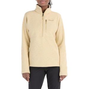 MARMOT Women’s Drop Line 1/2 Zip Pullover Jacket – Lightweight, Breathable 100-Weight Sweater Fleece(Light Oak)