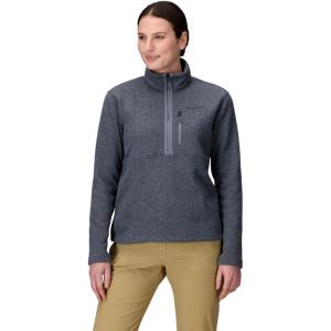 MARMOT Women’s Drop Line 1/2 Zip Pullover Jacket – Lightweight, Breathable 100-Weight Sweater Fleece(Steel Onyx Heather)
