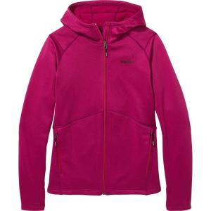 MARMOT Women’s Olden Polartec Fleece Hoody – Breathable Stretch Fabric, Zip-Up Fleece Jacket with Hood & Thumbholes(Wild Rose)