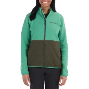 MARMOT Women’s Rocklin Full Zip Fleece Jacket(Clover/Rosin Green)