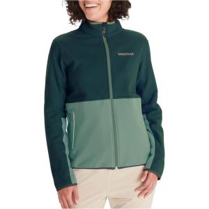MARMOT Women’s Rocklin Full Zip Fleece Jacket(Dark Jungle/Frosty Green)