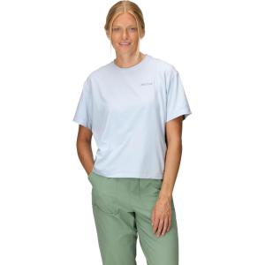 MARMOT Womens Women’s Airexchange UPF 50 Short Sleeve Crew(Vapor)