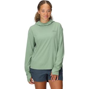 MARMOT womens Women’s Air Exchange Upf 50 Hoody(Agate Green)
