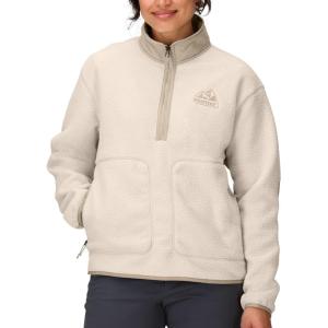 MARMOT womens Women’s Wanderer High Pile Fleece Pullover(Birch Bark)