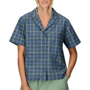 Marmot Womens Women’s Aerobora Short Sleeve Shirt(Thunderhead Windowpane)