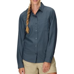 Marmot Womens Women’s Airexchange UPF 40 Long Sleeve Shirt(Thunderhead)