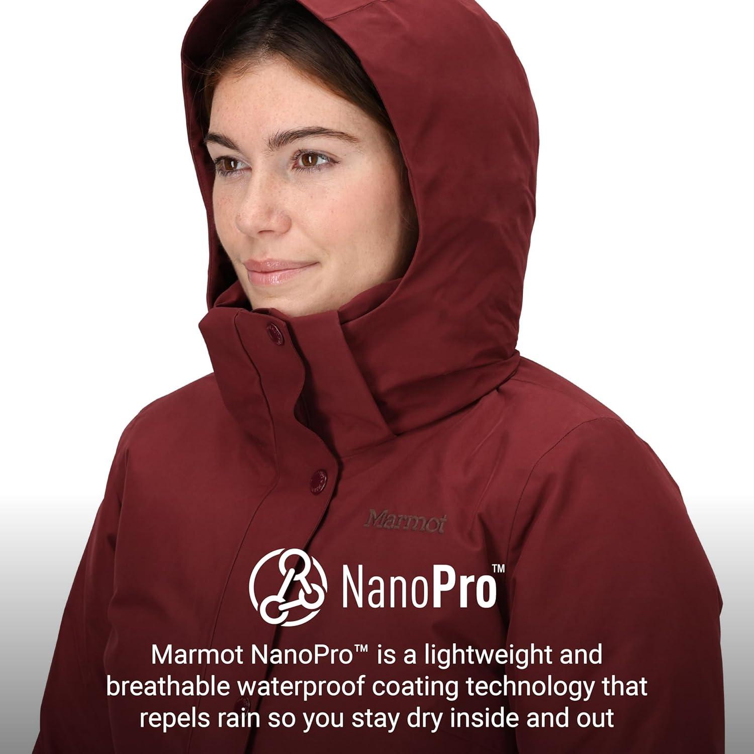 imageMARMOT Womens Chelsea 700 Down Fill Coat with HoodAcai Berry Latest Collection