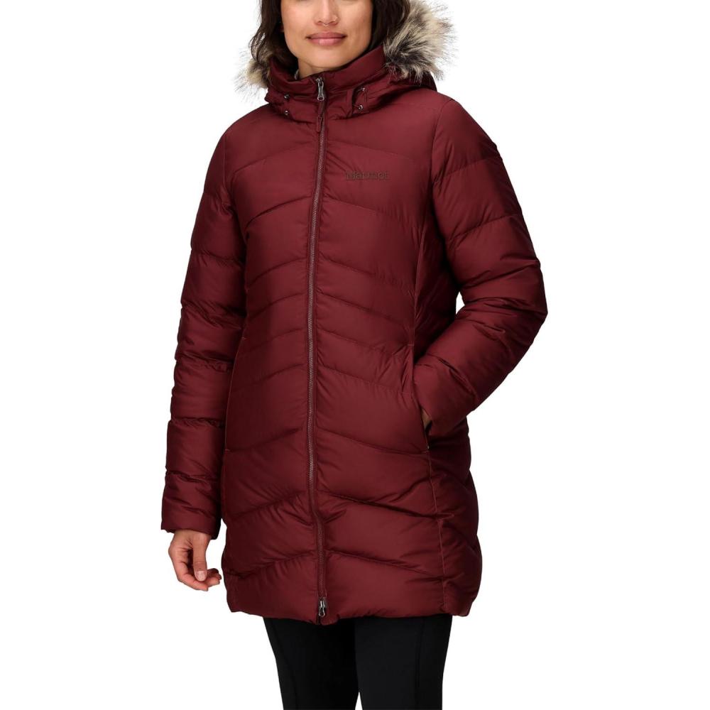 imageMARMOT Womens Montreal Midthigh Length Down Puffer JacketAcai Berry