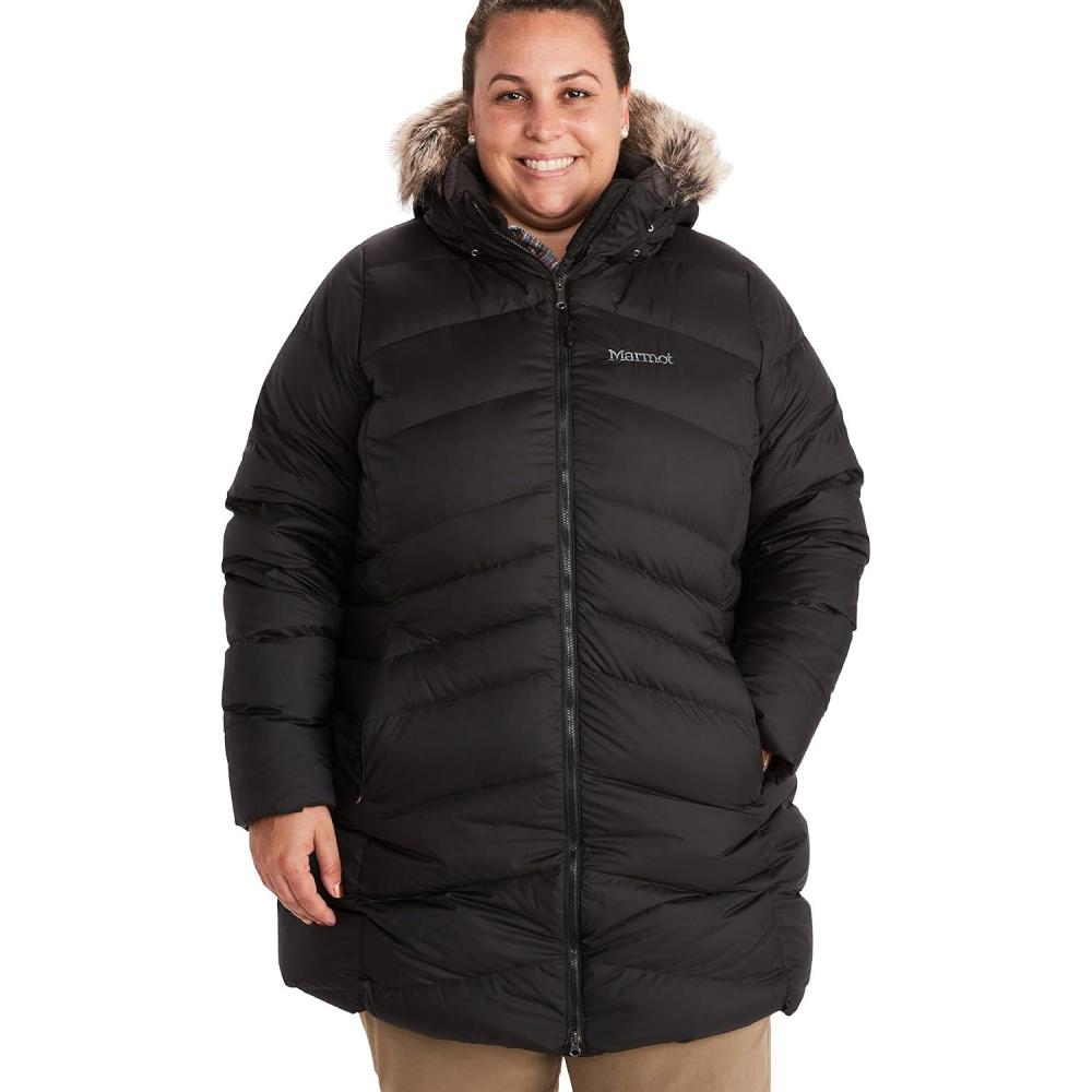 imageMARMOT Womens Montreal Midthigh Length Down Puffer JacketBlack