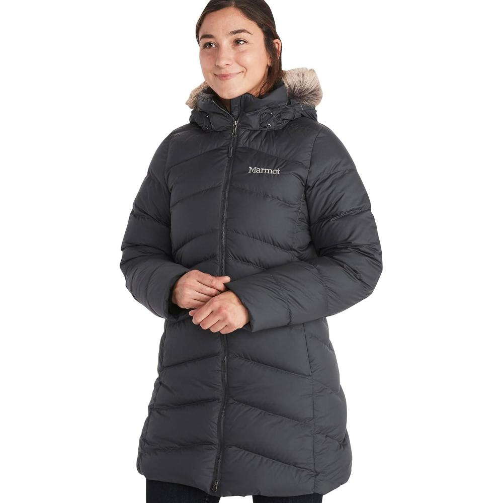 imageMARMOT Womens Montreal Midthigh Length Down Puffer JacketDark Steel